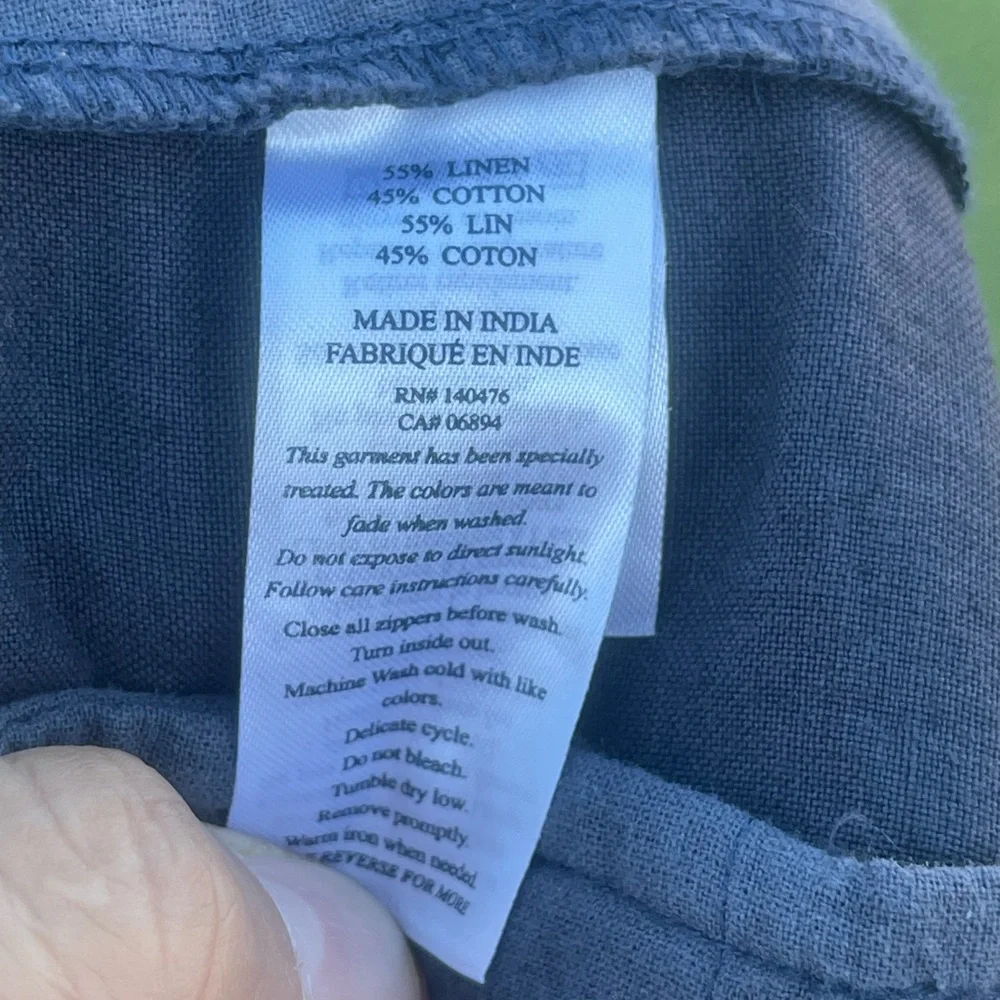 Faherty Malibu Shorts Mens Lightweight Linen Blend Navy Chinos